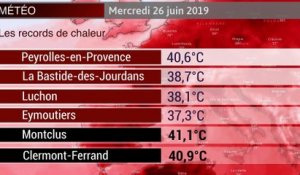 VIDÉO - Records de chaleur et températures remarquables ce mercredi en France (visactu)