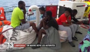 Lampedusa : bras de fer entre l'Italie et un navire humanitaire