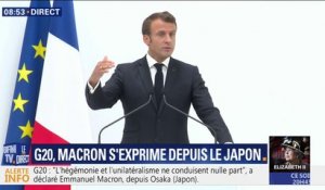 G20: Emmanuel Macron annonce un accord à 19 pour la mise en oeuvre de l'accord de Paris, sans les États-Unis