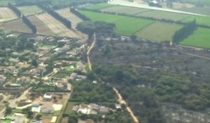 Les images aériennes des zones ravagées dans le Gard après les incendies