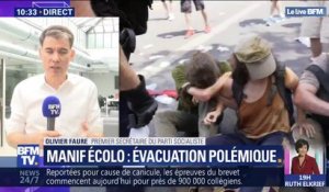 Manifestants aspergés de gaz lacrymogène: Olivier Faure estime que "c'est un scandale absolu"