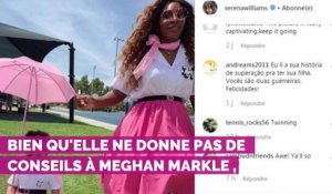 Meghan Markle : sa meilleure amie Serena Williams ne lui donne  aucun conseil de jeune maman