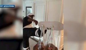 Pogba répond au défi du #BottleCapChallenge lancé par Ibrahimovic
