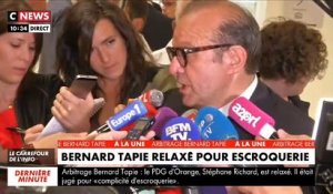 Bernard Tapie relaxé : "Une immense satisfaction et une grande libération" , déclare son avocat Hervé Témime à la sortie de l'audience