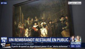 Les visiteurs du Rijksmuseum d'Amsterdam vont pouvoir observer la restauration du célèbre tableau la "Ronde de nuit" de Rembrandt