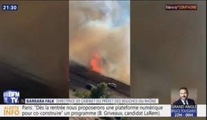 "Ce serait un incendie accidentel", explique la directrice de cabinet du préfet des Bouches-du-Rhône