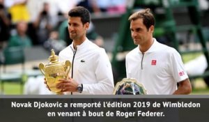 Wimbledon - Djokovic sacré contre Federer au terme d'un duel de légende