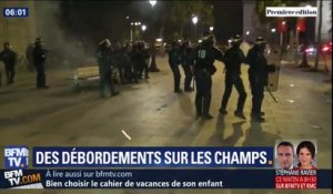 14-Juillet: les images des débordements survenus sur les Champs-Élysées