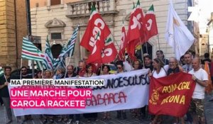 Ma première manifestation: la défense des réfugiés en Italie