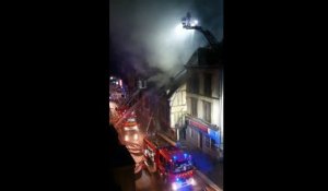 Important incendie rue Kléber à Troyes, jeudi 18 juillet 2019