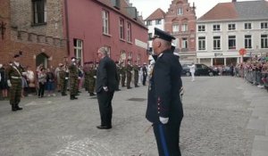 Le prince Laurent au Te Deum à Bruges