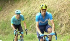 Tour de France 2019 - Landa et Fuglsang à l'avant dans le mur de Péguère