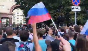 Des centaines d'arrestations lors d'une manifestation à Moscou