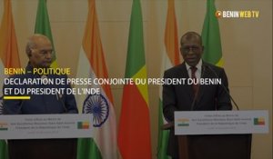 Benin : déclaration de presse conjointe du président du Bénin et du président de l'Inde