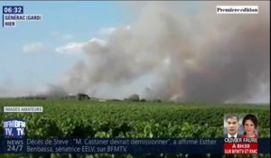 Les images des incendies dans le Gard et l'Hérault