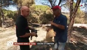 Incendie dans le Gard : La colère et l'émotion des habitants après les 300 hectares partis en fumée et la mort du pilote d'un Bombardier
