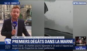 Des dizaines d'impacts de foudre et des vents violents à Châlons-en Champagne
