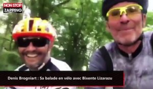 Denis Brogniart : Sa balade en vélo avec Bixente Lizarazu (vidéo)
