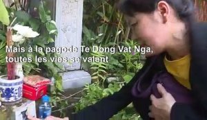 Vietnam: prières et saucisses dans un cimetière animalier