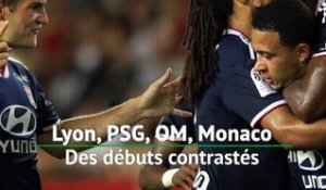 Ligue 1 - Lyon, PSG, OM & Monaco : des débuts contrastés