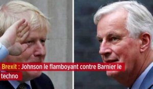 Brexit : Johnson le flamboyant contre Barnier le techno