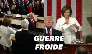 Guerre froide entre Donald Trump et Nancy Pelosi pendant le discours sur l'état de l'Union