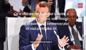 Retraites : Macron « préfère un accord sur la durée de cotisation plutôt que sur l'âge »