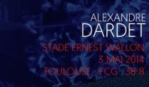 L'essai d'Alexandre Dardet contre Toulouse en 2014