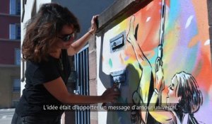 DNA - Alice, la Street-Artiste italienne qui réalise des fresques murales au collège Vauban