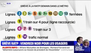 Métros fermés, RER interrompus: ce qui attend les Franciliens lors de la grève RATP ce vendredi