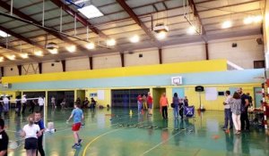Démonstrations et essais d'activité sportive au gymnase de la Côte Saint-Catherine, à Bar-le-Duc