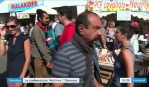 Réforme des retraites : Jean-Paul Delevoye fait face à Pihilippe Martinez à la fête de l'Humanité