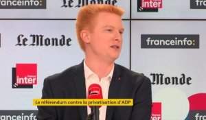 Adrien Quatennens sur le référendum sur la privatisation d'ADP : "Si on atteint le million [de signatures], on pourra dire à @EmmanuelMacron que ça mérite d'être regardé"