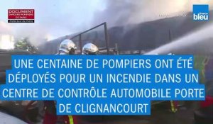 Incendie dans un garage Porte de Clignancourt