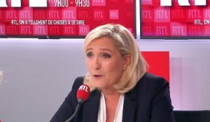 Marine Le Pen sur RTL : "Emmanuel Macron a des visées électoralistes" sur l'immigration