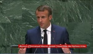 "Nous sommes en train de perdre la bataille" : Emmanuel Macron plaide pour la lutte contre le changement climatique à la tribune de l'ONU