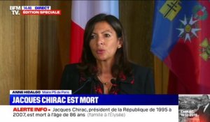 Mort e Jacques Chirac: Anne Hidalgo rend hommage à "un homme d'État hors-norme"
