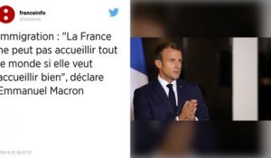 Macron sur l’immigration : « La France ne peut pas accueillir tout le monde si elle veut accueillir bien »