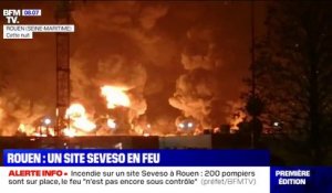 Ce que l'on sait de l'incendie dans une usine classée Seveso à Rouen