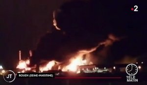Rouen : important incendie dans une usine classée Seveso