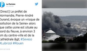 Incendie de l'usine Lubrizol à Rouen : un "risque de pollution de la Seine", selon les autorités