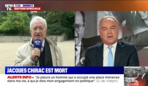 "Jacques Chirac était un ami politique mais surtout un ami personnel", déclare Jean Tiberi