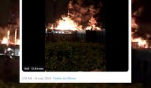 Rouen: La population confinée à la suite d'un incendie sur un site Seveso