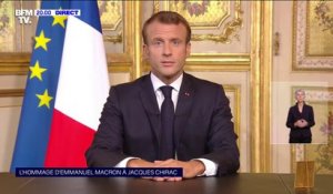Emmanuel Macron: "Jacques Chirac était un grand Français"
