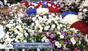 Des centaines de français se sont recueillis sur la tombe de Jacques Chirac au cimetière du Montparnasse à Paris depuis ses obsèques - VIDEO