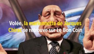 Volée, la marionnette de Jacques Chirac se retrouve sur Le Bon Coin