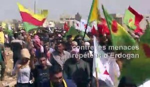 Syrie: manifestation kurde contre les menaces d'offensive turque