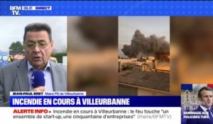 Le maire de Villeurbanne affirme que l'incendie en cours touche "un ensemble de start-up, une cinquantaine d'entreprises"