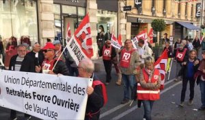 Avignon : près de 500 manifestants contre la réforme des retraites