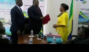 RTG/Passation de charge au ministère du tourisme entre la ministre Marie Rosine Itsana et le ministre Justin Ndoundangoye